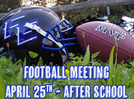  Football Meeting 4/25/2024 - Afterschool 